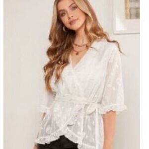 Women ruffled blouse